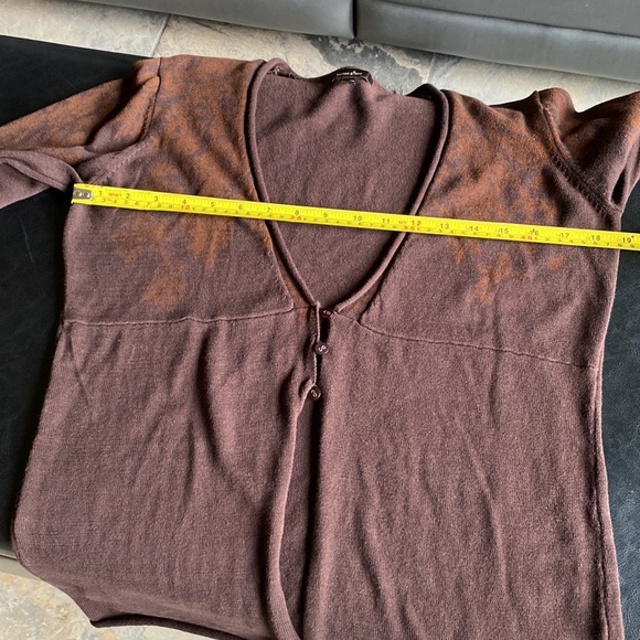 Vintage Cotton Ginny Patterned Cardigan Size Large - Picture 7 of 12